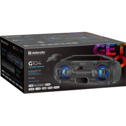 GŁOŚNIK DEFENDER G104 BLUETOOTH 12W LED/BT/FM/TF/USB/TW