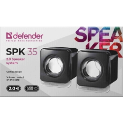 GŁOŚNIKI DEFENDER SPK-35 2.0 5W USB CZARNE