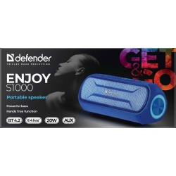 GŁOŚNIK DEFENDER ENJOY S1000 BLUETOOTH NIEBIESKI