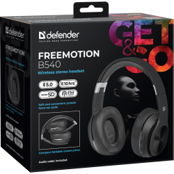 SŁUCHAWKI DEFENDER BLUETOOTH FREEMOTION B540 CZARNE