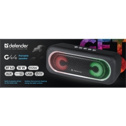 GŁOŚNIK DEFENDER G44 BLUETOOTH 10W BT/FM/USB/TF/AUX/LED