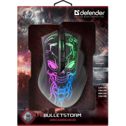 MYSZ DEFENDER GM-928 BULLETSTORM OPTIC 7200dpi 7P