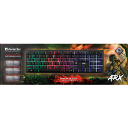 KLAWIATURA DEFENDER ARX GK-196L LED GAMING