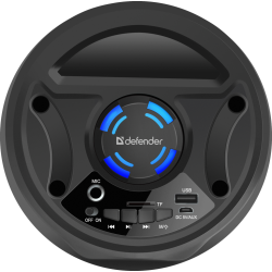 GŁOŚNIK DEFENDER G70 BLUETOOTH 12W BT/FM/TF/MIC LIGHTS