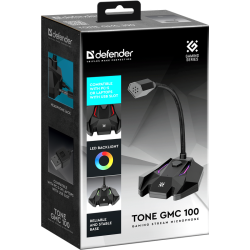 MIKROFON DEFENDER TONE GMC 100 LED STREAMING USB