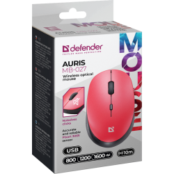 MYSZ DEFENDER AURIS MB-027 RF SILENT CZERWONA OPTICAL