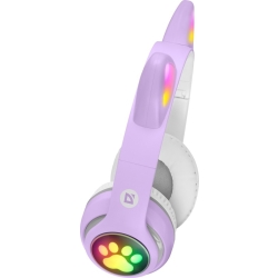 SŁUCHAWKI DEFENDER BLUETOOTH FREEMOTION B585 LED LILAC