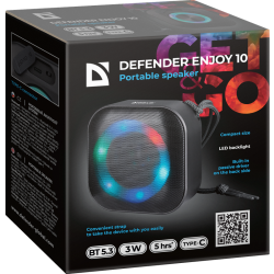 GŁOŚNIK DEFENDER ENJOY 10 BLUETOOTH CZARNY