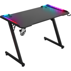 BIURKO DEFENDER JUPITER RGB CZARNE GAMING