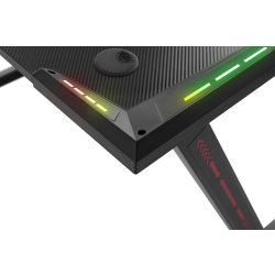 BIURKO DEFENDER JUPITER RGB CZARNE GAMING