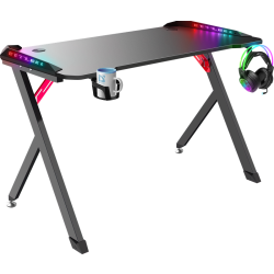 BIURKO DEFENDER SPIRIT RGB CZARNE GAMING