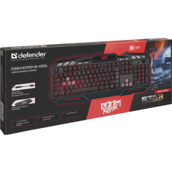 KLAWIATURA DEFENDER DOOM KEEPER GK-100DL PODŚWIETLANA GAMING