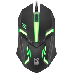 MYSZ DEFENDER CYBER MB-560L CZARNA 7 KOLORÓW 1200dpi 3P