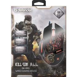 MYSZ DEFENDER KILL'EM ALL GM-480L OPTIC 3200dpi 8P