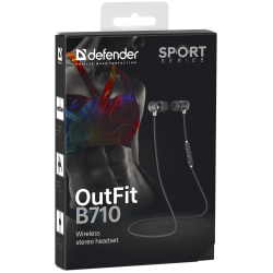 SŁUCHAWKI DEFENDER BLUETOOTH OUTFIT B710 SPORT BIAŁE