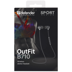 SŁUCHAWKI DEFENDER BLUETOOTH OUTFIT B710 SPORT BIAŁE