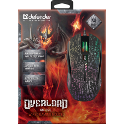 MYSZ DEFENDER OVERLORD GM-890 OPTIC 3200dpi 6P