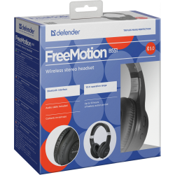 SŁUCHAWKI DEFENDER BLUETOOTH FREEMOTION B551 CZARNE