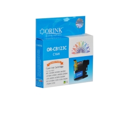Tusz LC123C do drukarek Brother MFC J4410DW, DCP J4110DW | Niebieski | 10ml.